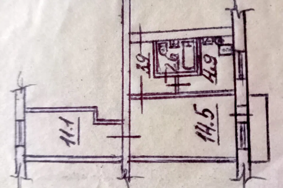 Продаётся 2-комнатная квартира, 37.8 м²