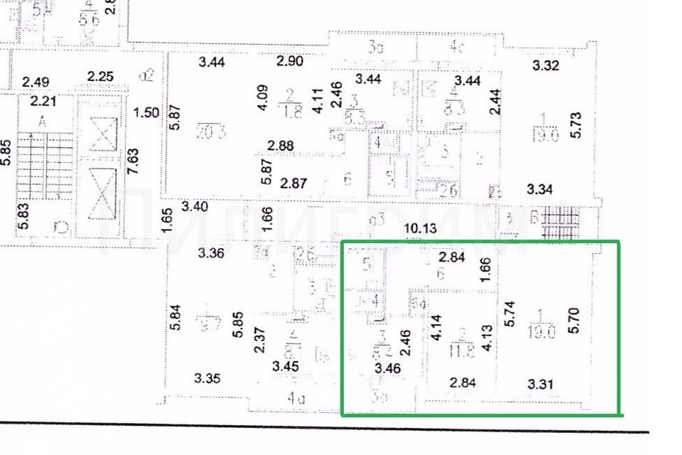 Продаётся 2-комнатная квартира, 52.3 м²