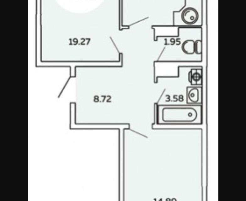 Продаётся 2-комнатная квартира, 65 м²