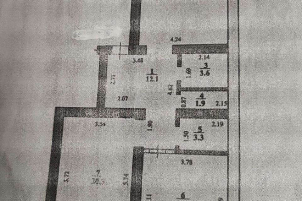 Продаётся 2-комнатная квартира, 81.1 м²