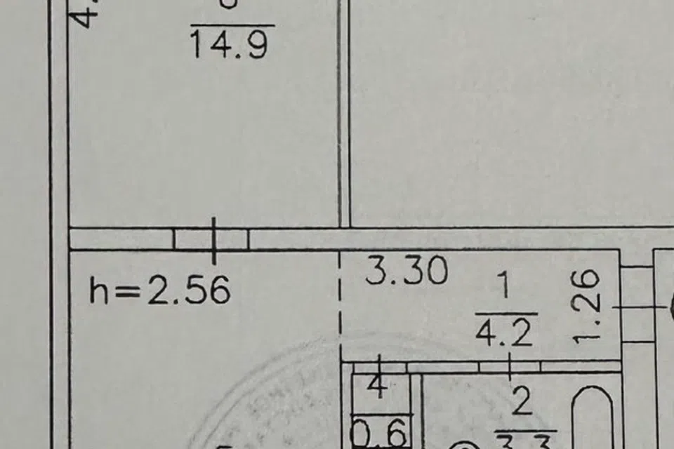 Продаётся 2-комнатная квартира, 43.8 м²