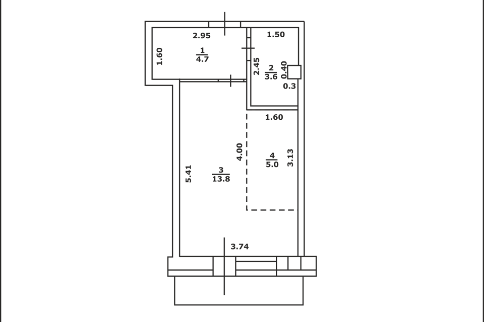 Продаётся студия, 27.2 м²