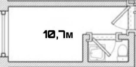Продаётся студия, 10.7 м²