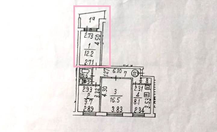 Продаётся комната в 3-комн. квартире, 12.2 м²