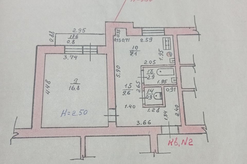 Продаётся 1-комнатная квартира, 37 м²