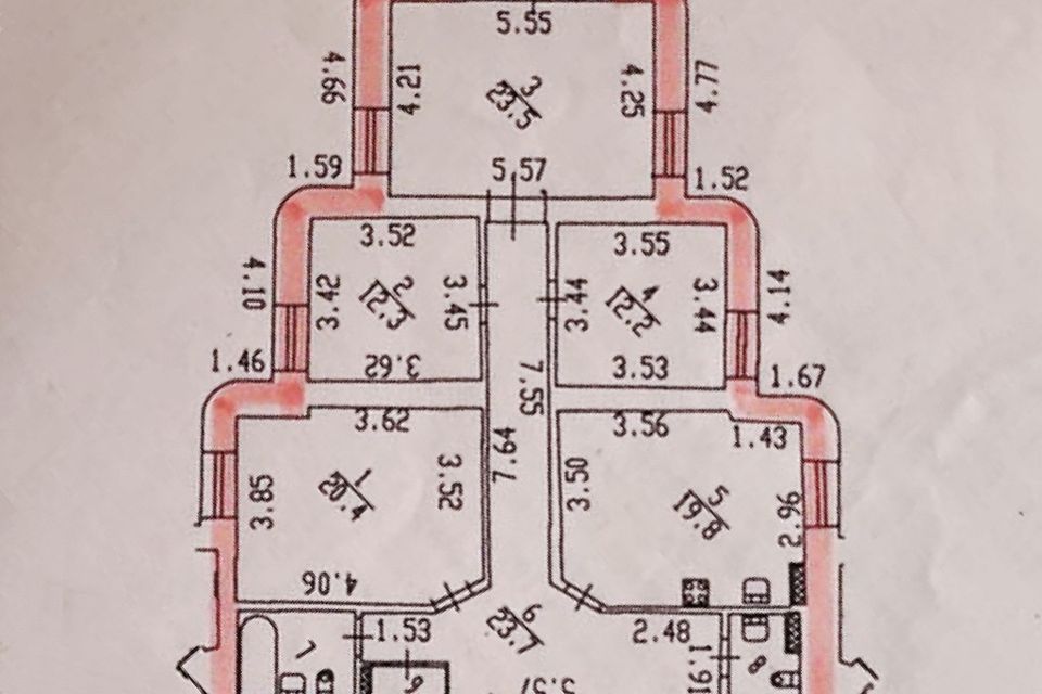 Продаётся 4-комнатная квартира, 120 м²