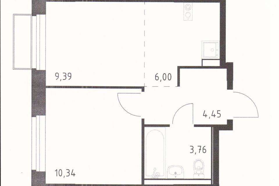 Продаётся 2-комнатная квартира, 34 м²