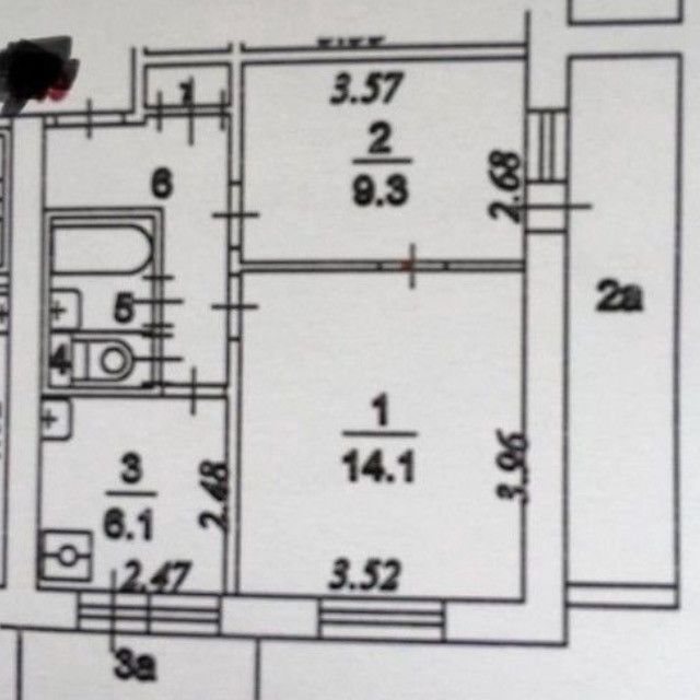 Продаётся 2-комнатная квартира, 40 м²