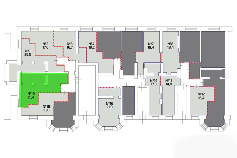 Продаётся студия, 25.4 м²