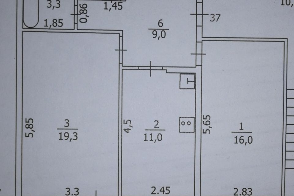 Продаётся 2-комнатная квартира, 59.8 м²