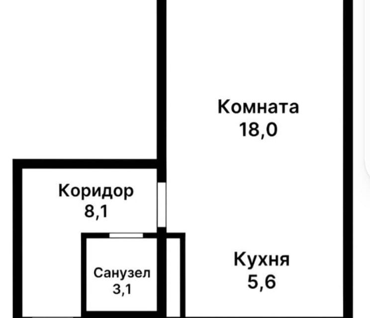 Продаётся студия, 35 м²