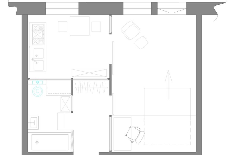 Продаётся 1-комнатная квартира, 38.8 м²