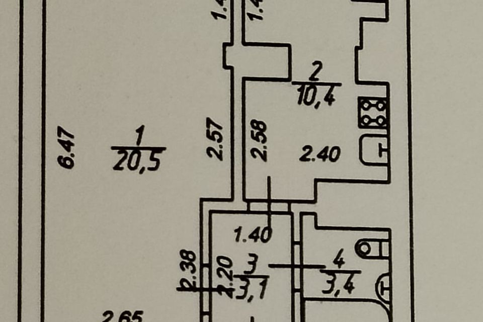 Продаётся 1-комнатная квартира, 37.4 м²