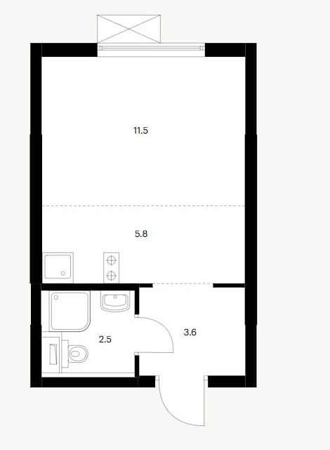 Продаётся студия, 23.4 м²