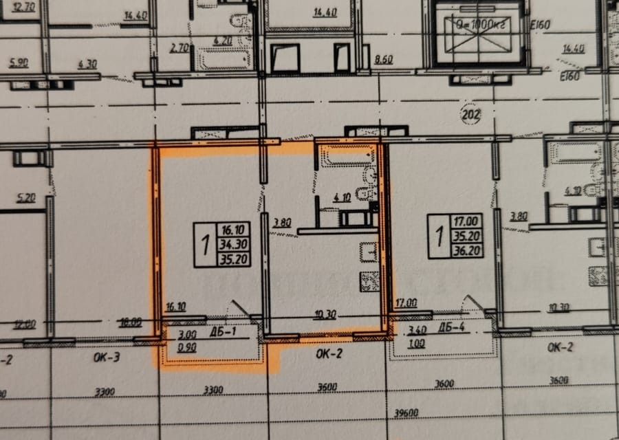 Продаётся 1-комнатная квартира, 34.2 м²