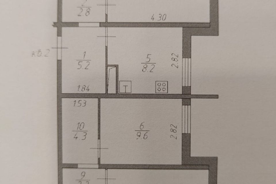 Продаётся 3-комнатная квартира, 72.8 м²