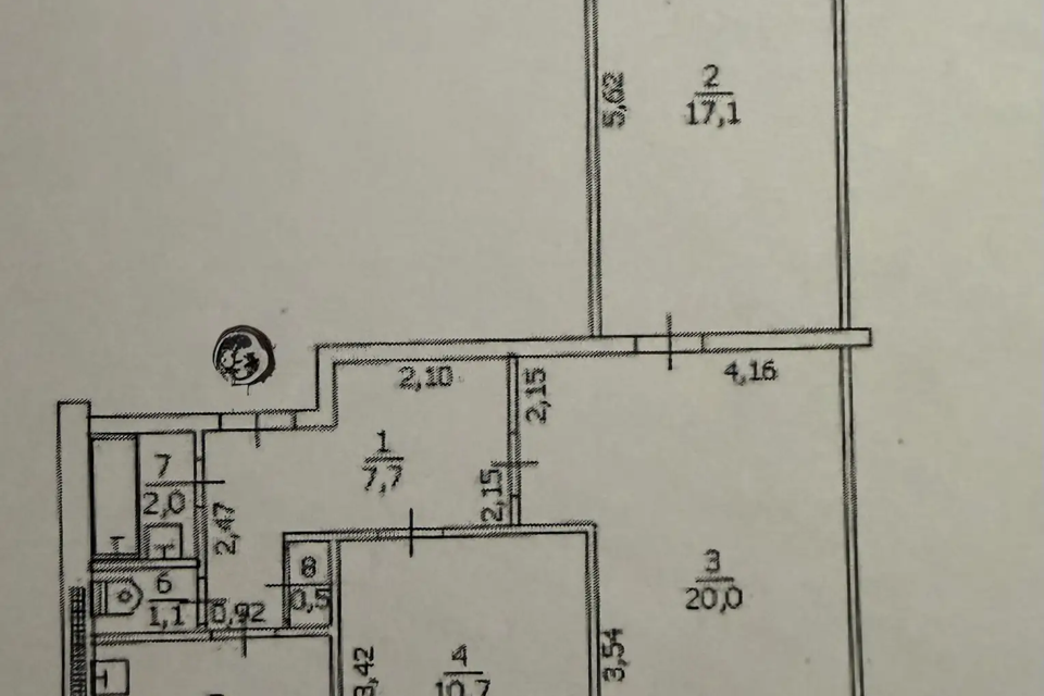 Продаётся 3-комнатная квартира, 69 м²