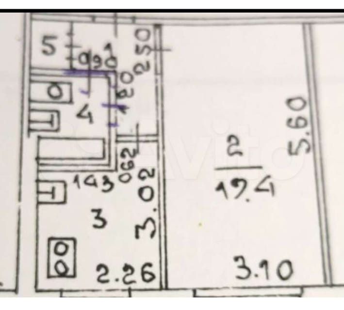 Продаётся 1-комнатная квартира, 31 м²