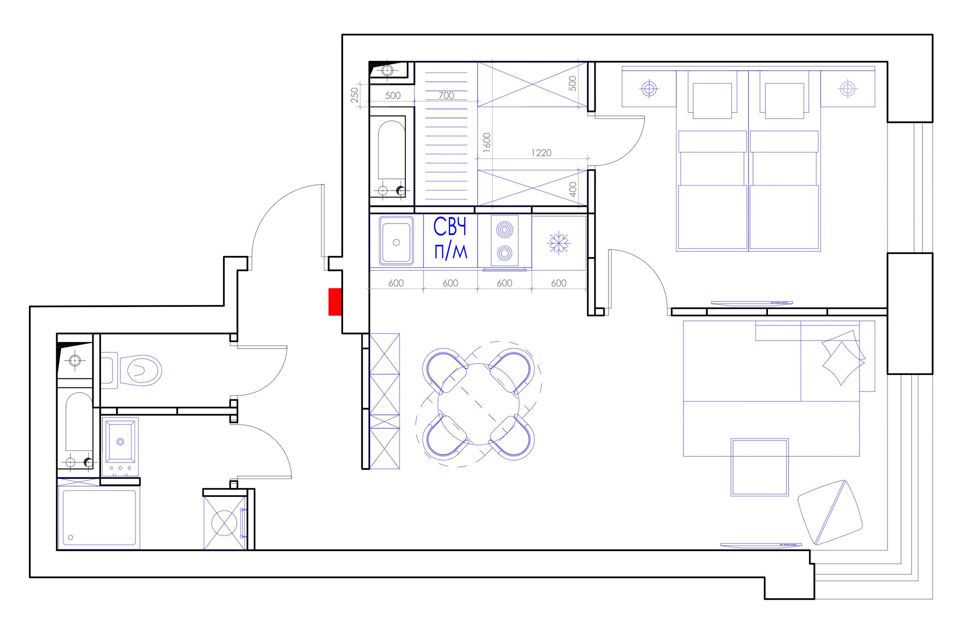 Продаётся 2-комнатная квартира, 38 м²