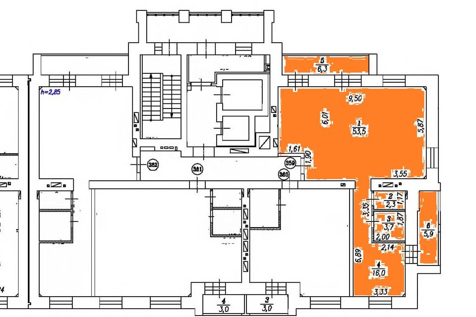 Продаётся 3-комнатная квартира, 75.5 м²