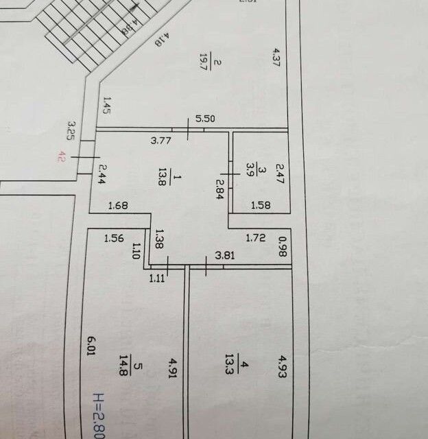 Продаётся 2-комнатная квартира, 65.5 м²