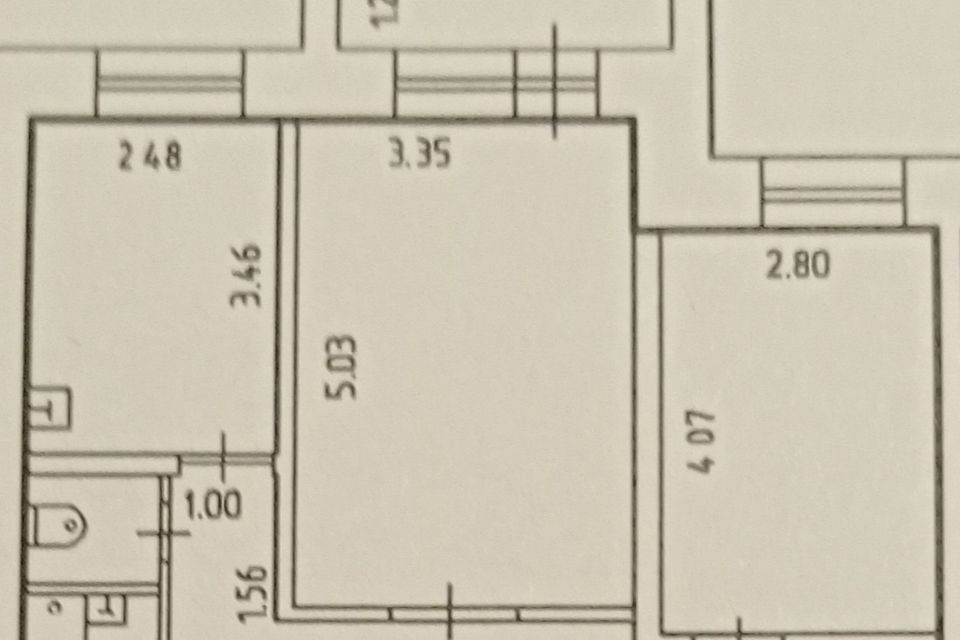 Продаётся 2-комнатная квартира, 52.1 м²