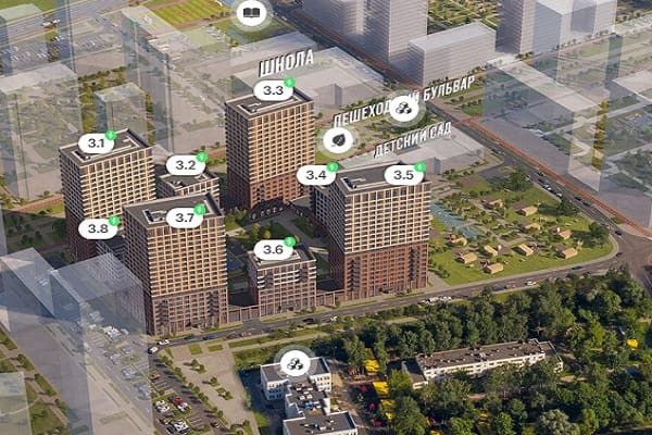 Продаётся 3-комнатная квартира, 52.5 м²