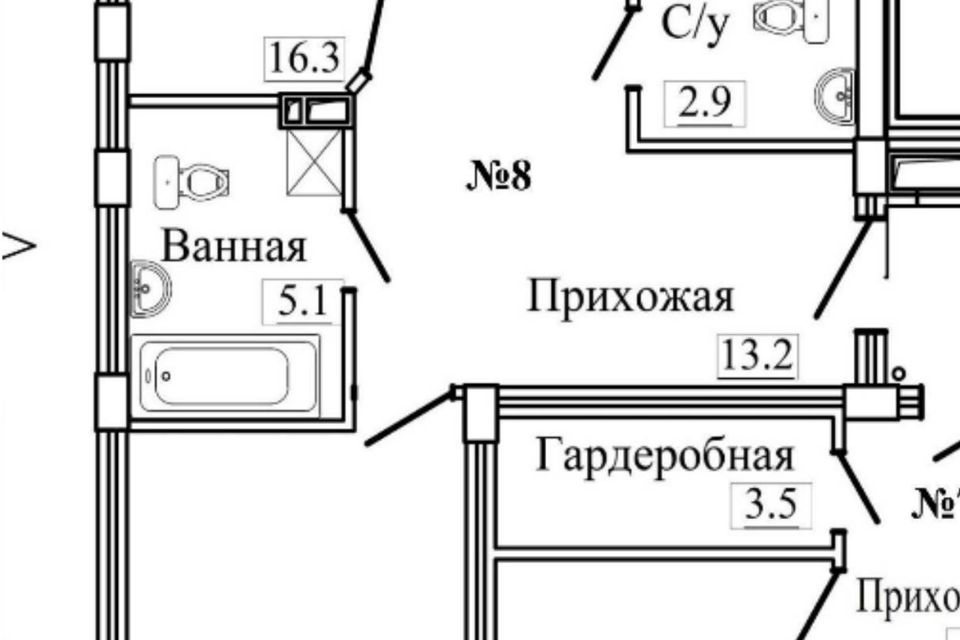 Продаётся 2-комнатная квартира, 69.8 м²
