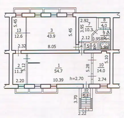 Продаётся помещение своб. назначения, 168 м²