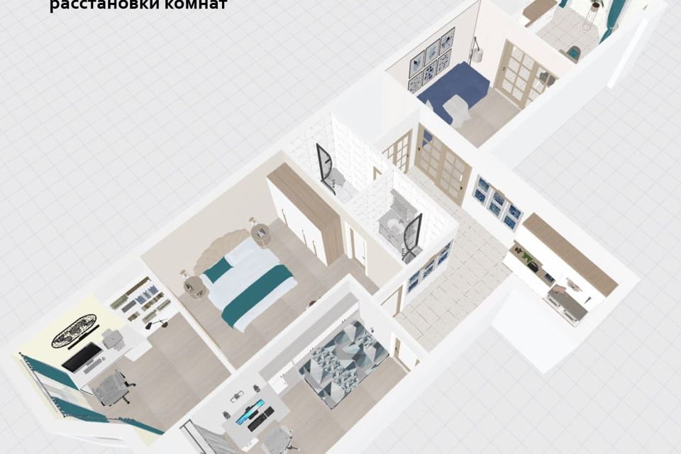 Продаётся 3-комнатная квартира, 82.8 м²