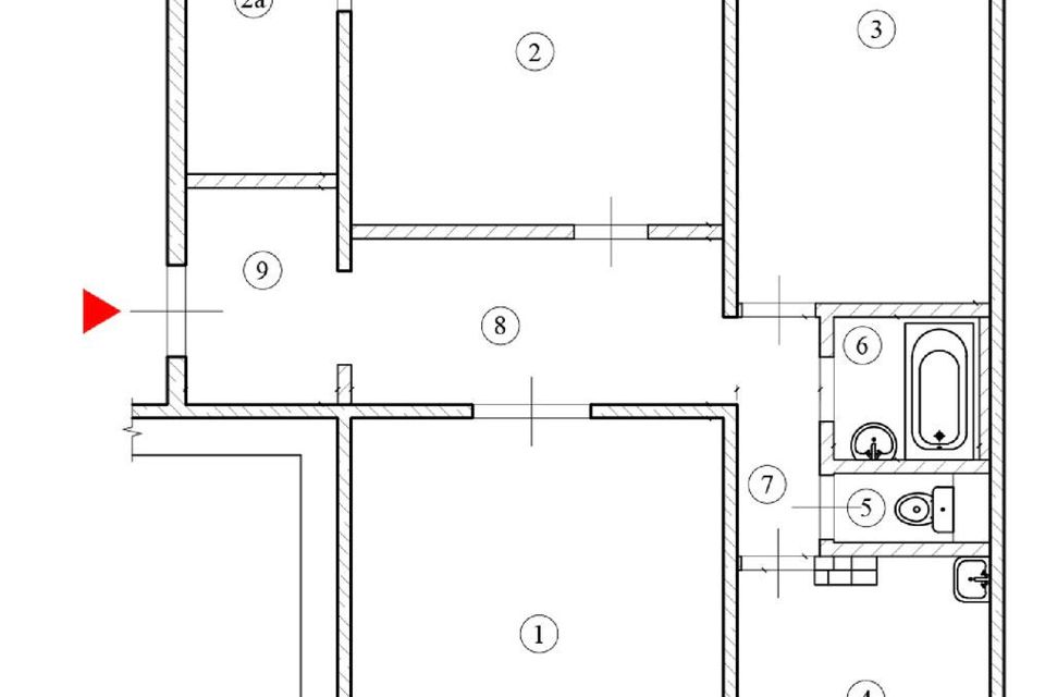 Продаётся 3-комнатная квартира, 82 м²