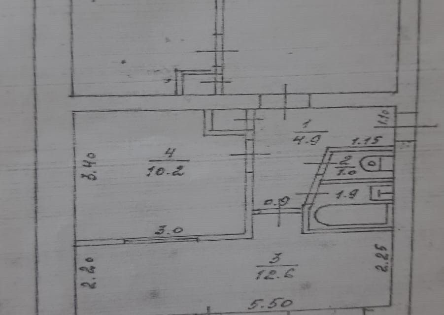 Продаётся 3-комнатная квартира, 61.7 м²