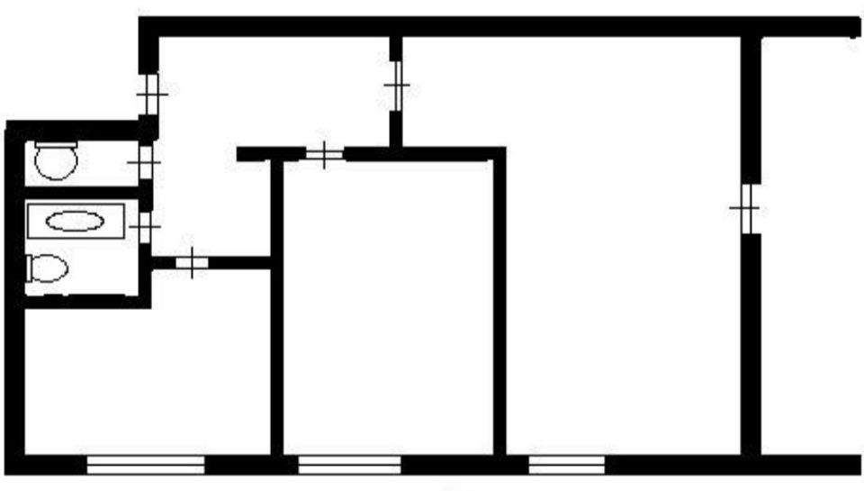 Сдаётся 2-комнатная квартира, 45 м²
