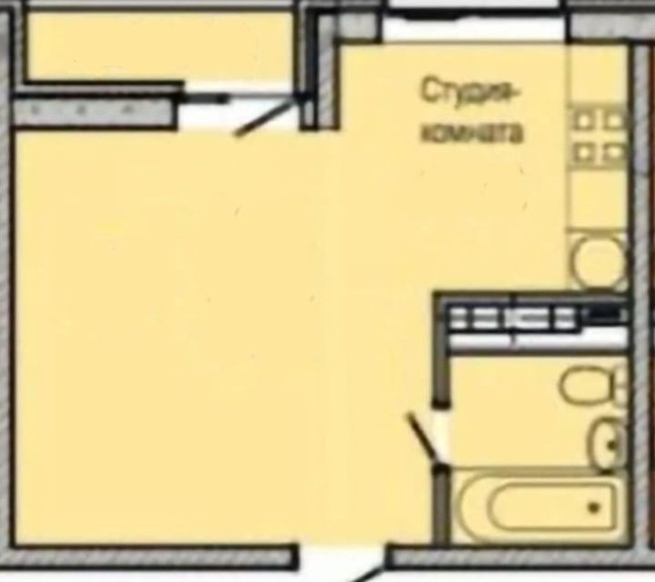 Продаётся студия, 28 м²