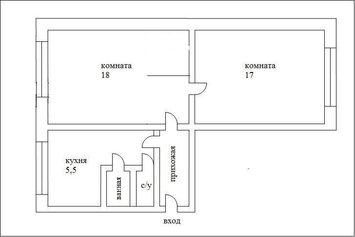 Планировка хрущевки 2 комнаты фото 42