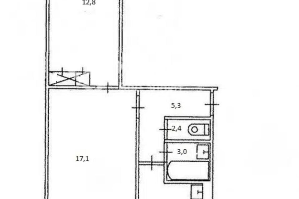 Продаётся 2-комнатная квартира, 45 м²