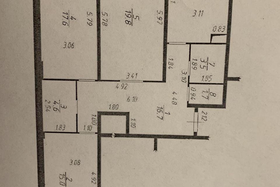 Продаётся 3-комнатная квартира, 92.6 м²