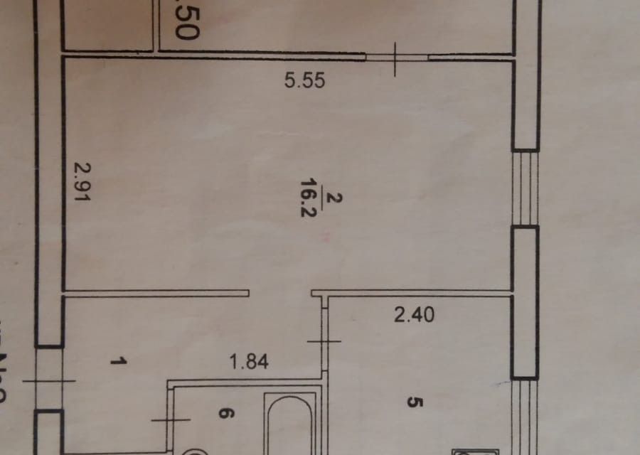 Продаётся 2-комнатная квартира, 42.3 м²