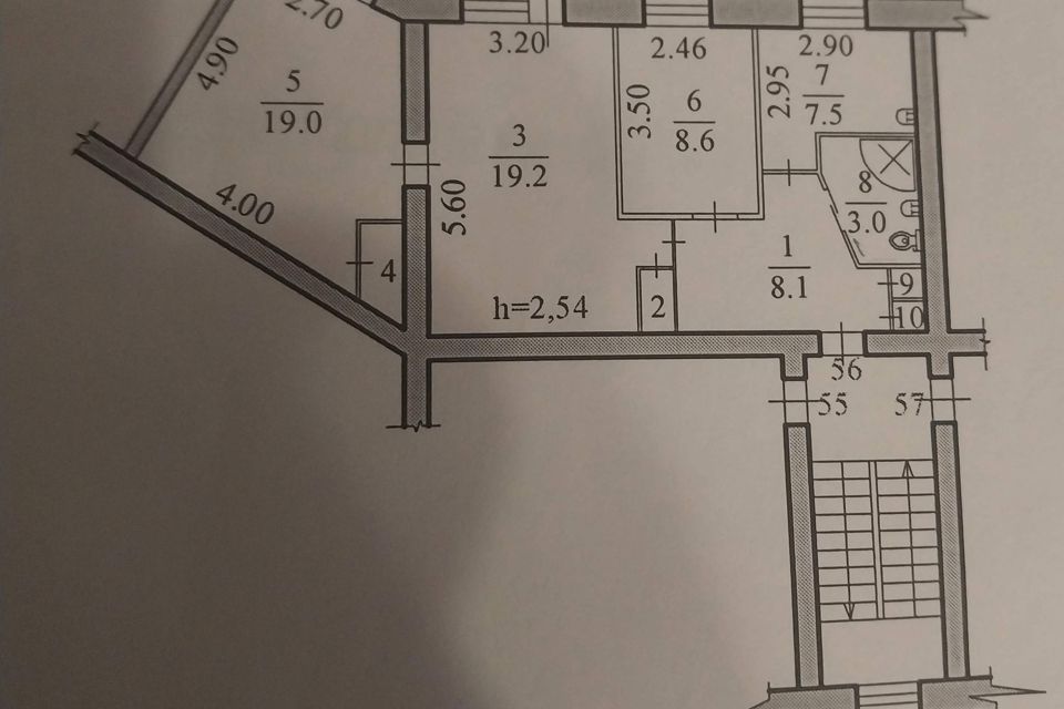 Продаётся 3-комнатная квартира, 68.7 м²