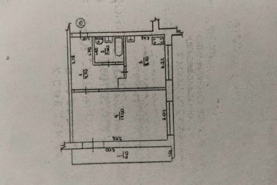 Продаётся 1-комнатная квартира, 37.8 м²