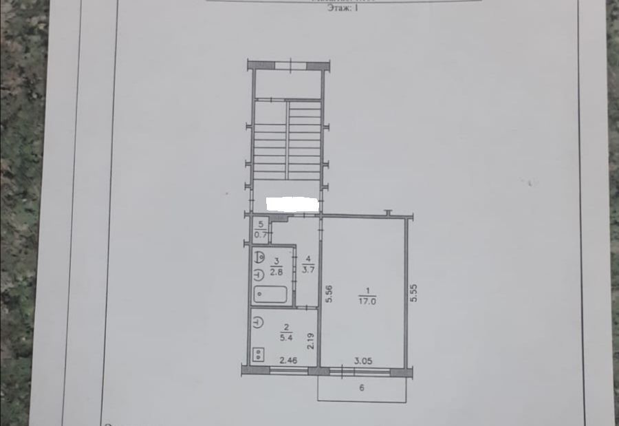 Продаётся 1-комнатная квартира, 29 м²