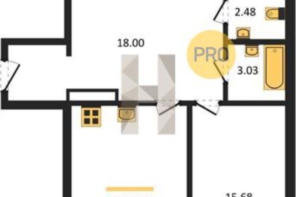 Продаётся 3-комнатная квартира, 86.86 м²