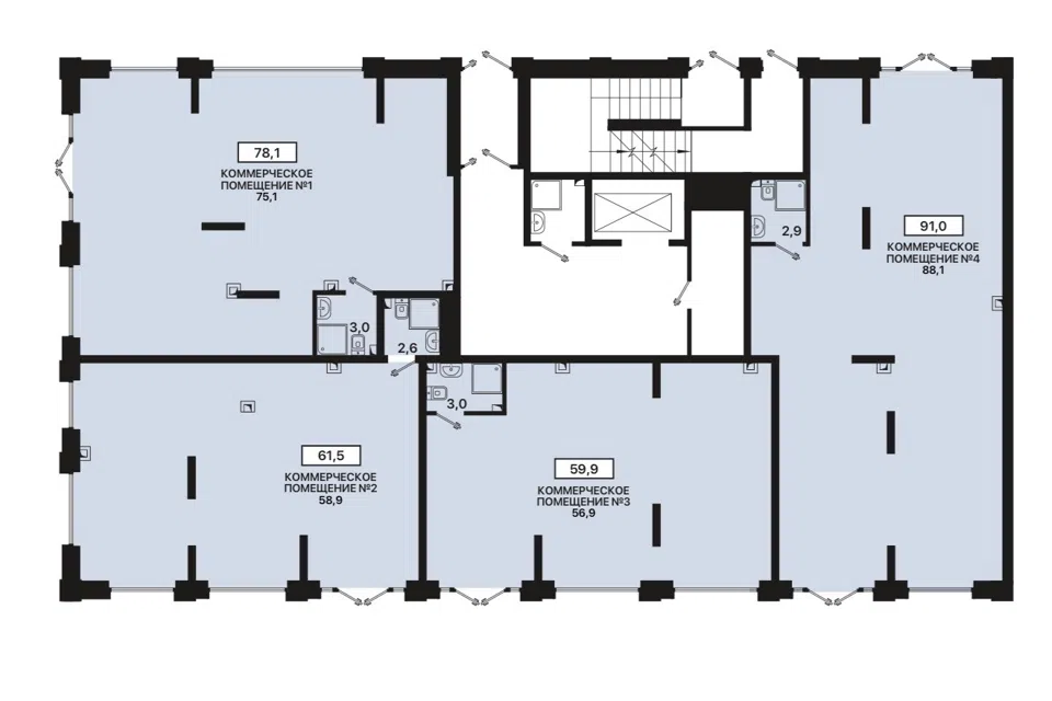 Продаётся помещение своб. назначения, 290.5 м²