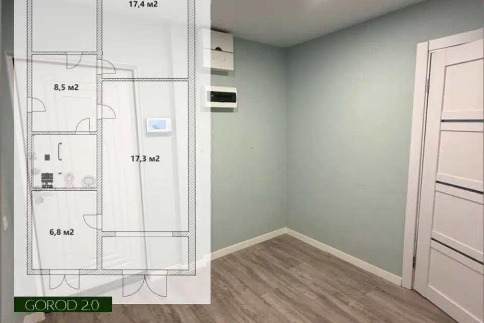 Продаётся 3-комнатная квартира, 66.9 м²