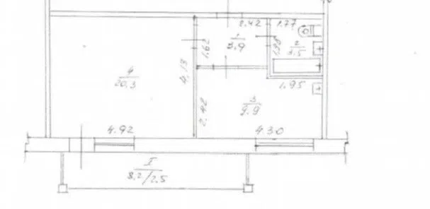 Продаётся 1-комнатная квартира, 40.1 м²