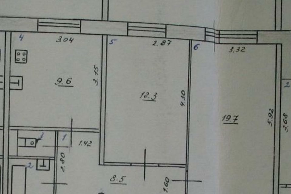 Продаётся 2-комнатная квартира, 53.7 м²