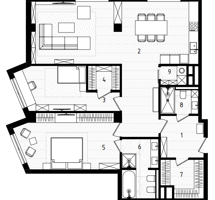 Продаётся 3-комнатная квартира, 118.3 м²