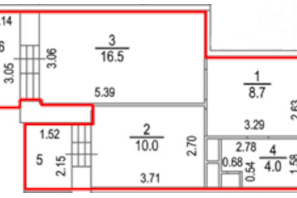 Продаётся 1-комнатная квартира, 43.9 м²