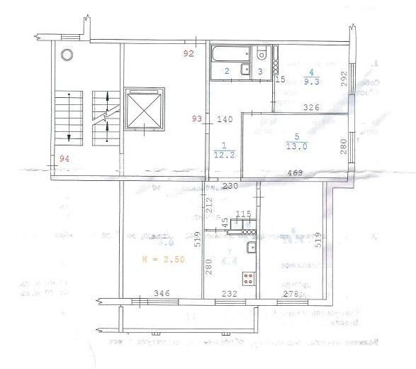 Продаётся 4-комнатная квартира, 78 м²