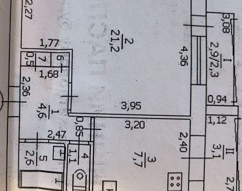 Продаётся 1-комнатная квартира, 43 м²